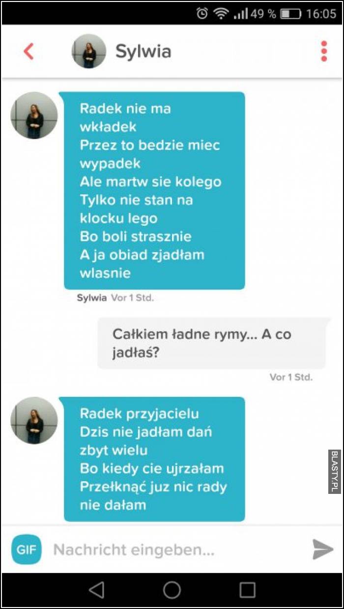 Radek nie ma wkładek