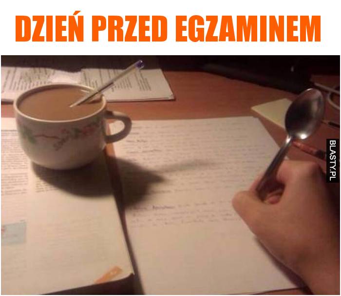 Dzień przed egzaminem