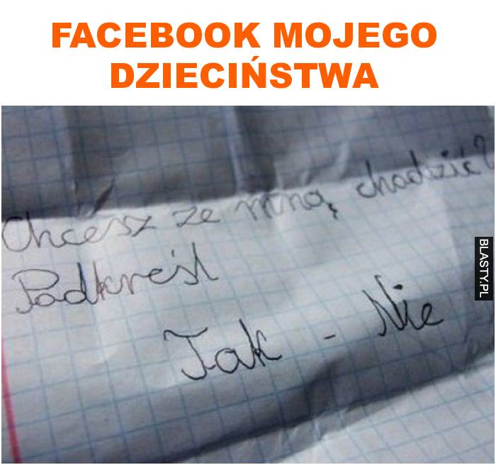 facebook mojego dzieciństwa