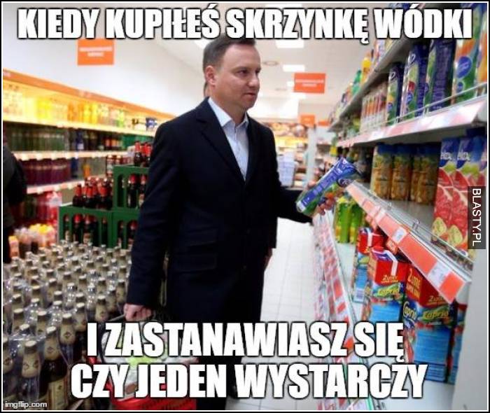 Kiedy kupiłeś skrzynkę wódki i zastanawiasz się czy jeden sok wystarczy