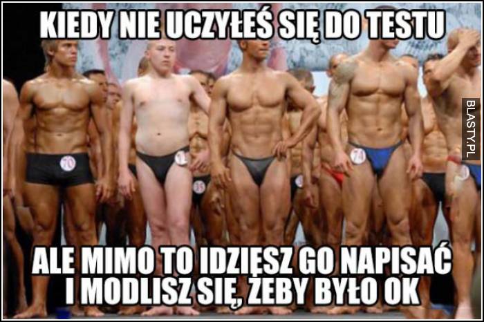 Kiedy nie uczyłeś się do testu