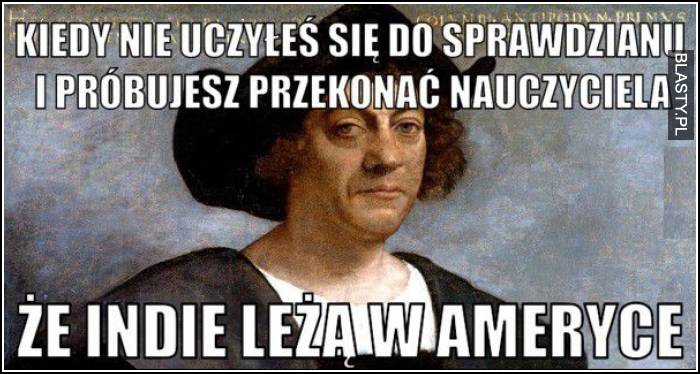 kiedy nie uczyłeś się na kartkówkę