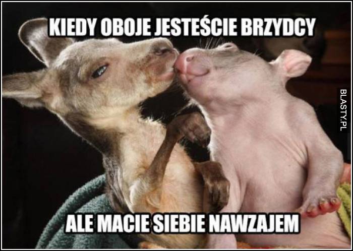 Kiedy oboje jesteście brzydcy ale macie siebie nawzajem