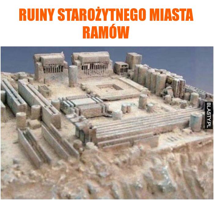 ruiny starożytnego miasta Ramów
