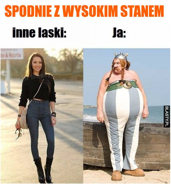 Spodnie z wysokim stanem