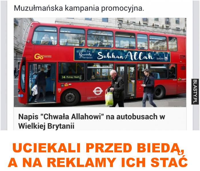 uciekali przed biedą, a na reklamy ich stać