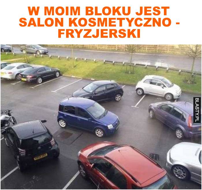 w moim bloku jest salon kosmetyczno - fryzjerski