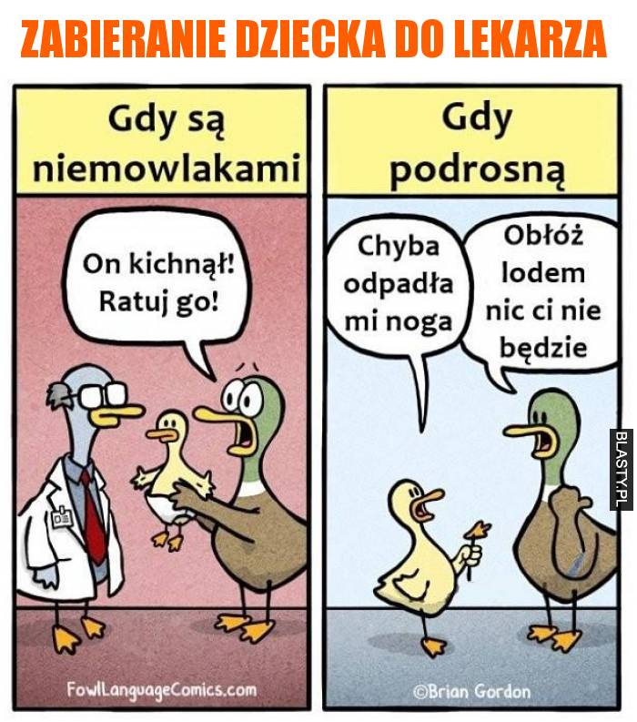 Zabieranie dziecka do lekarza