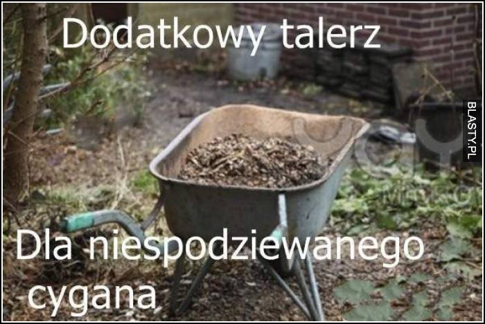 dodatkowy talerz dla cygana