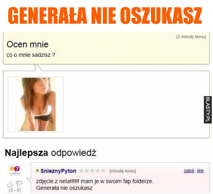 generała nie oszukasz