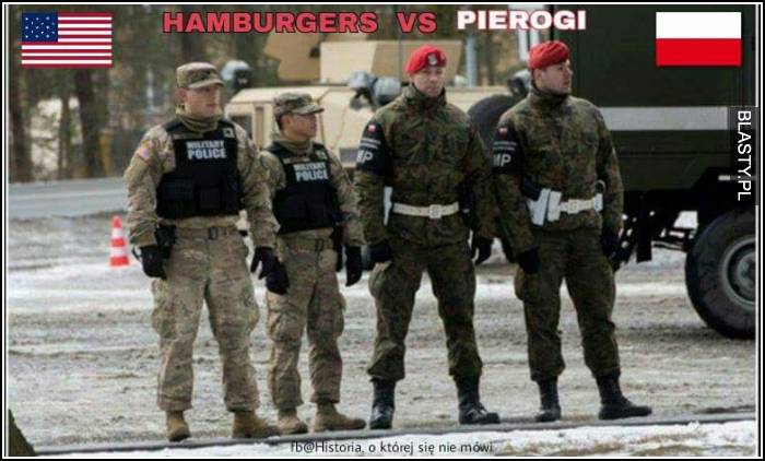 Hamburgers vs pierogi