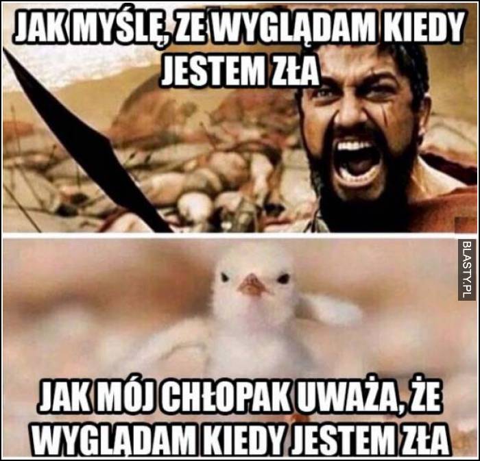 jak myślę, że wyglądam kiedy jestem zła