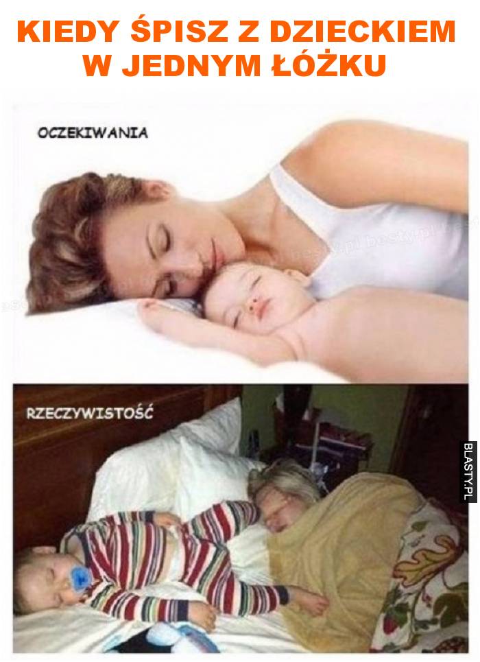 kiedy śpisz z dzieckiem w jednym łóżku