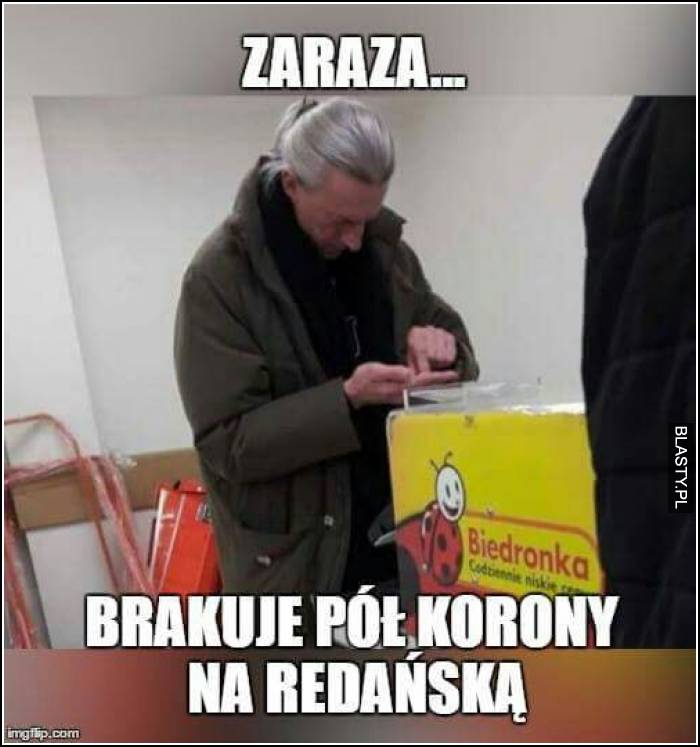 Zaraza brakuje pół korony