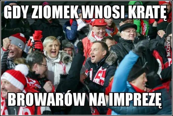 Gdy ziomek wnosi kratę browarów na imprezę