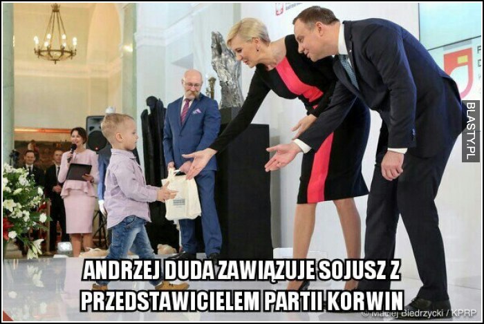 Andrzej duda zawiązuje sojusz z przedstawicielem partii korwin