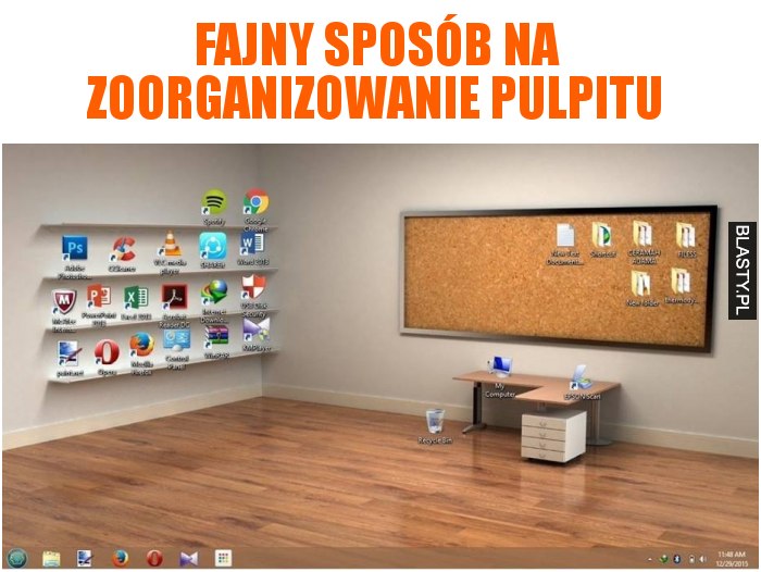 Fajny sposób na zoorganizowanie pulpitu