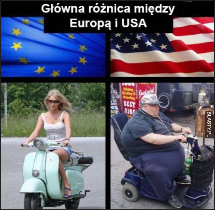 główna różnica między Europą a USA