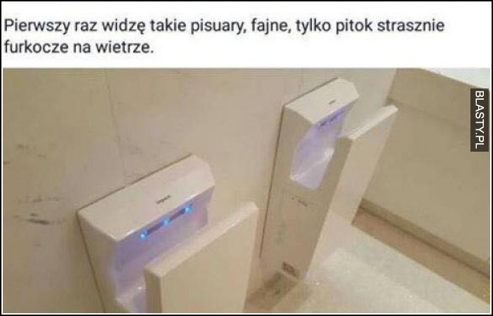 Pierwszy raz widzę takie pisuary