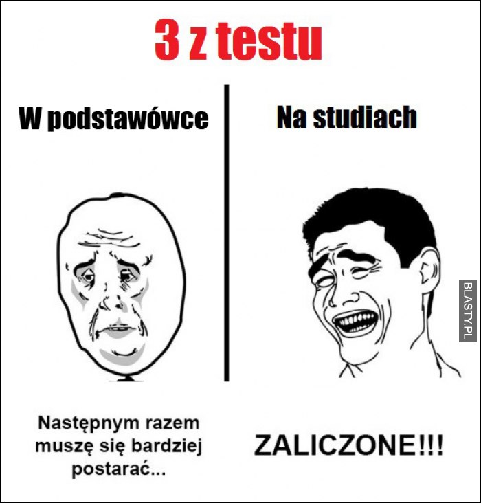 3 z testu w podstawówce