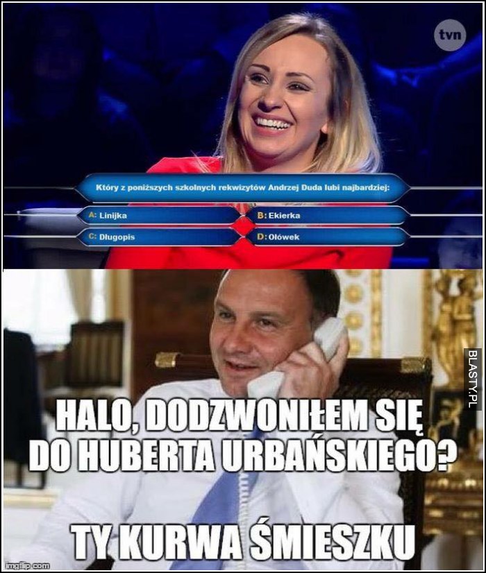 Halo, dodzwoniłem się do huberta urbańskiego