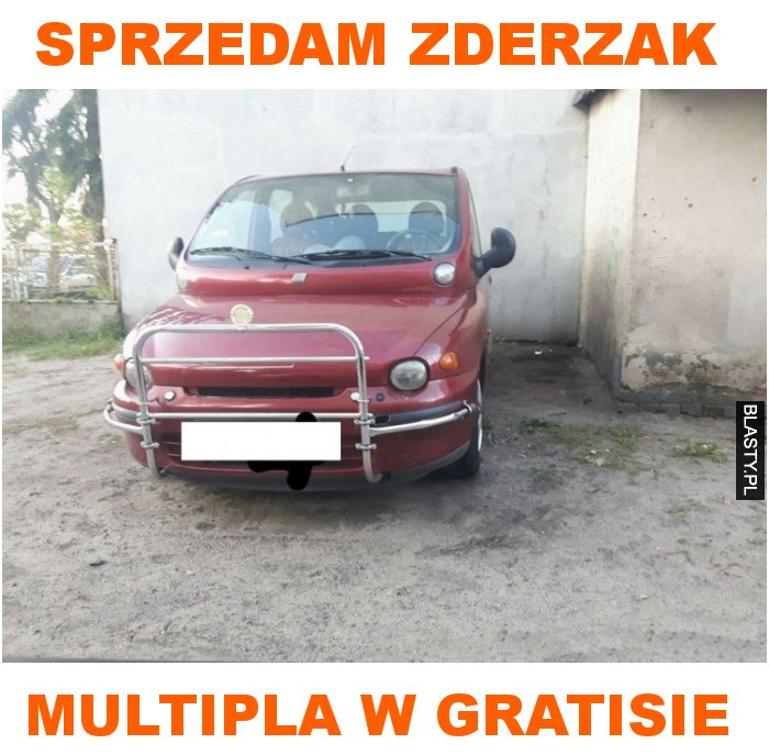 sprzedam zderzak multipla w gratisie