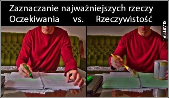 Zaznaczanie najważniejszych rzeczy