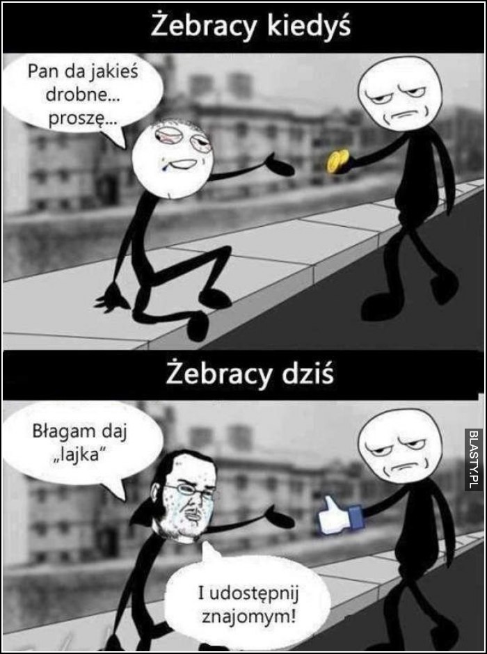 żebracy kiedyś i dziś