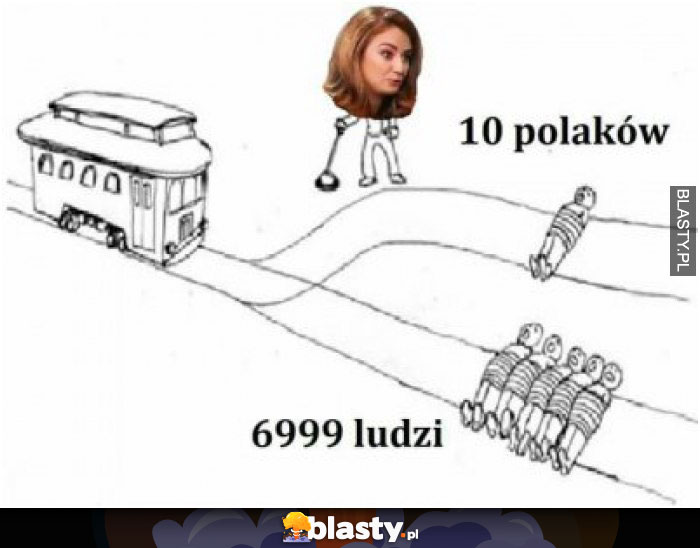 10 polaków vs 6999 ludzi