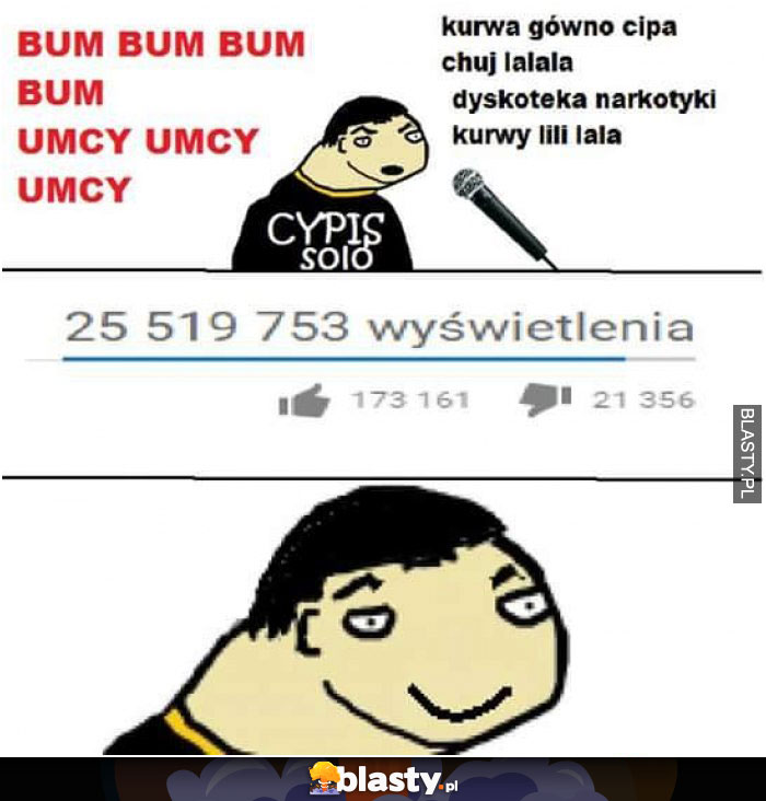 Bum bum kurwa gówno