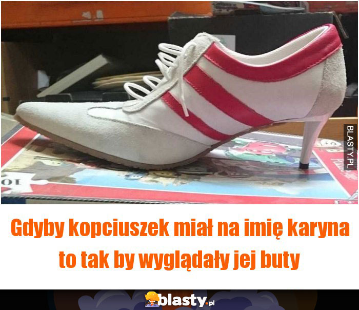 Gdyby kopciuszek miał na imię karyna to tak by wyglądały jej buty