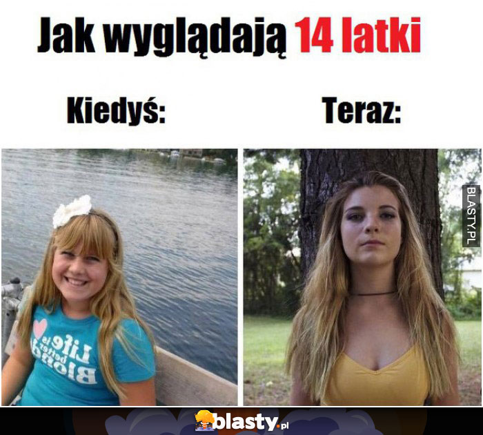 Jak wyglądają 14 latki kiedyś i dziś