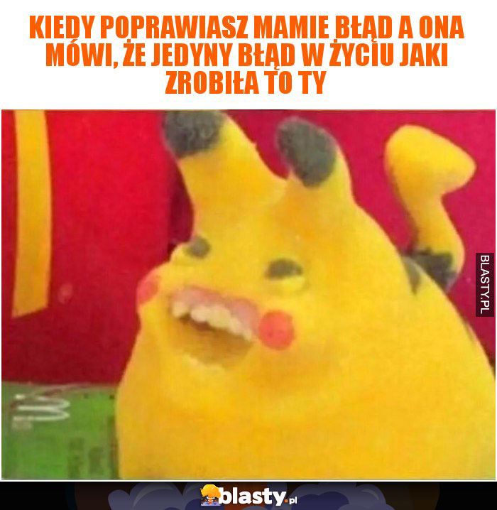 Kiedy poprawiasz mamie błąd a ona mówi