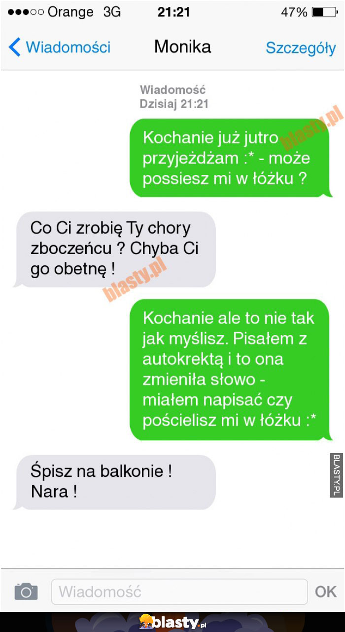 Kochanie może possiesz mi w łóżku