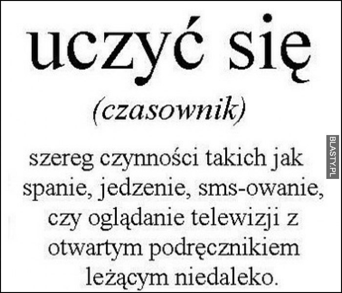 Uczyć się - czasownik