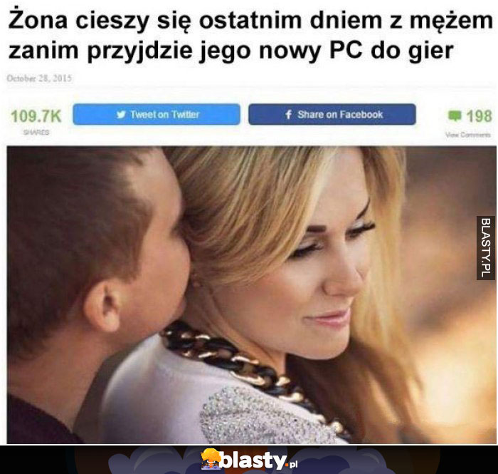 Żona cieszy się ostatnim dniem z mężem