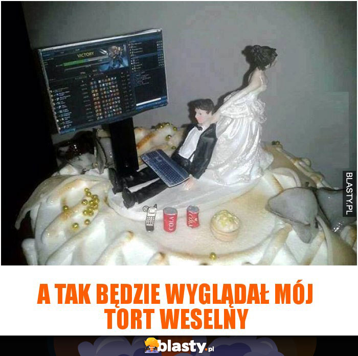 A tak będzie wyglądał mój tort weselny