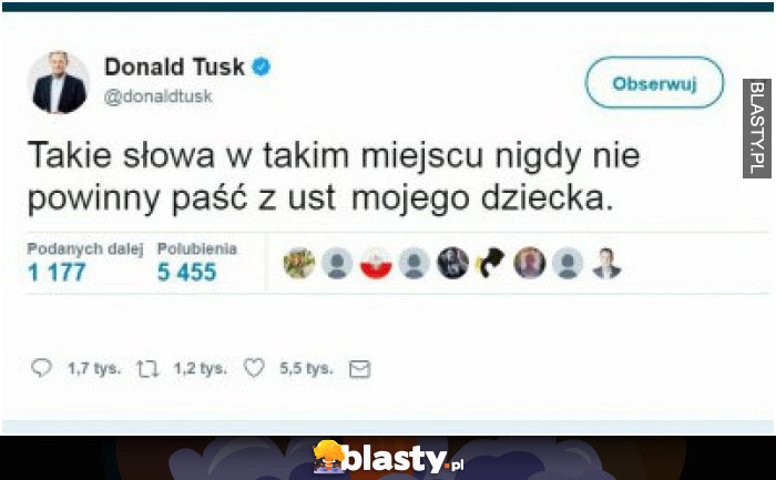 Donald Tusk o synu