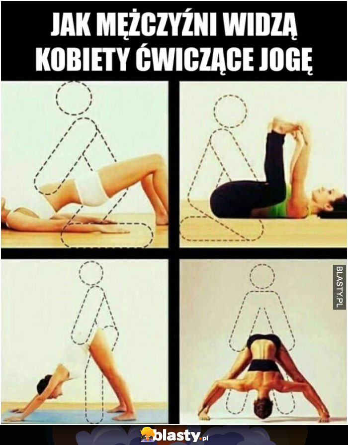 Jak mężczyźni widzą kobiety ćwiczące jogę