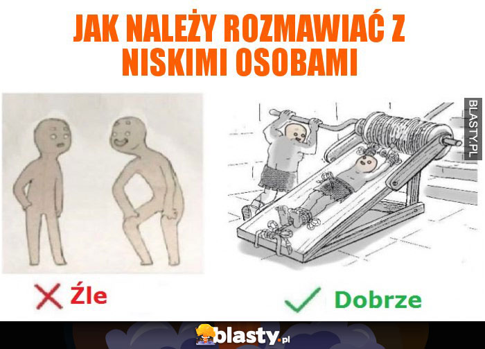 Jak należy rozmawiać z niskimi osobami