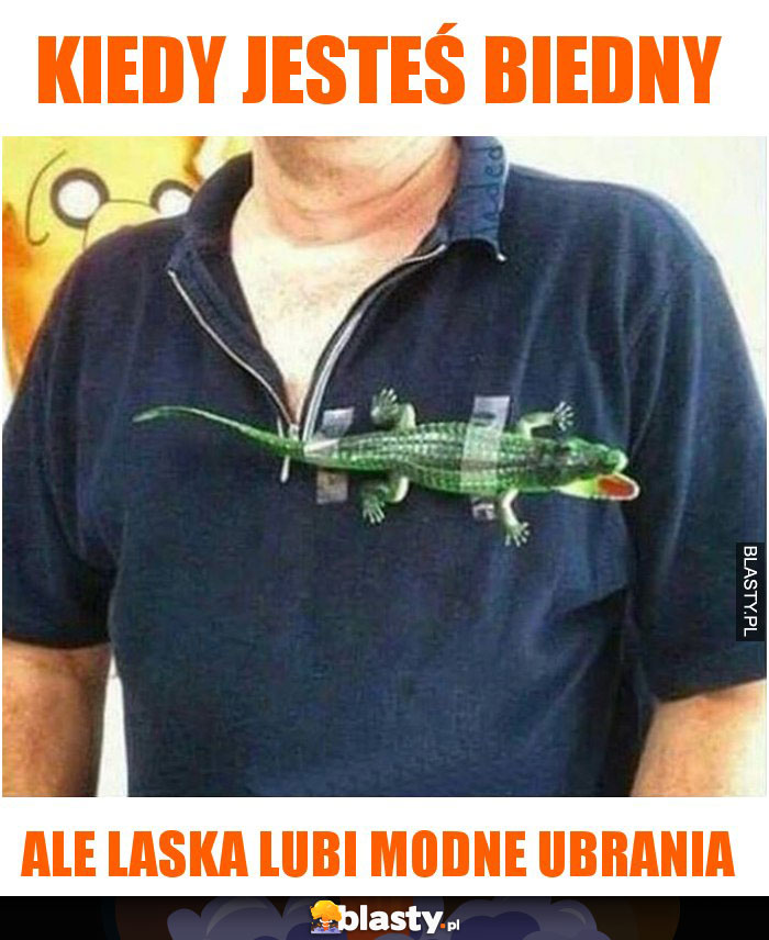 Kiedy jesteś biedny ale laska lubi modne ubrania