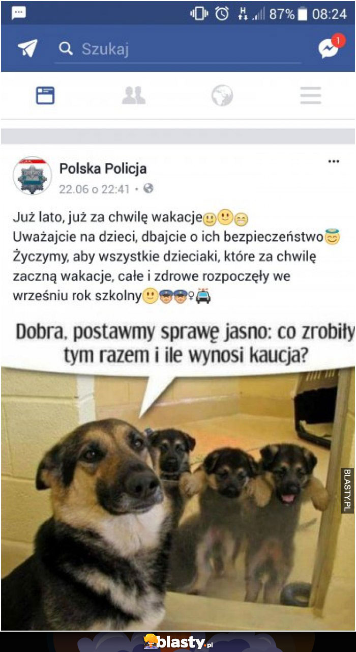 Ostrzeżenie policji