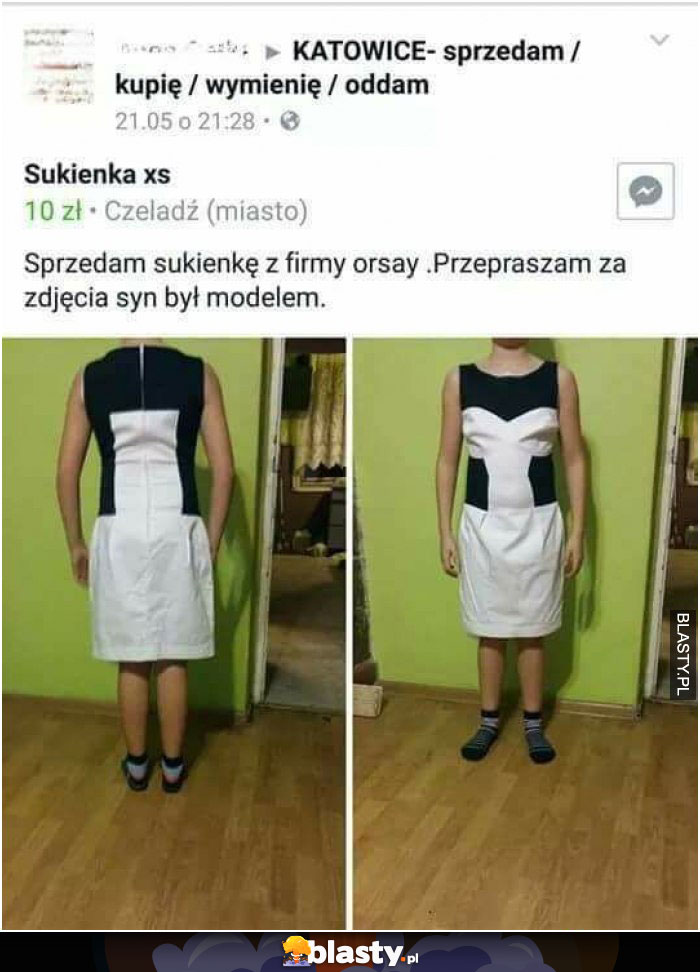 Sprzedam sukienkę z firmy orsay. Przepraszam syn był modelem