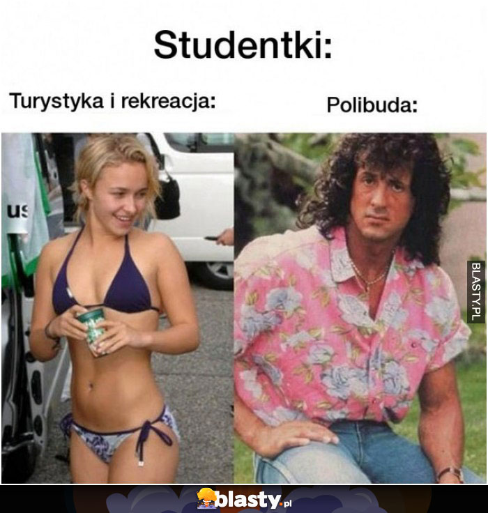 Studentki na polibudzie VS na turystyce i rekreacji