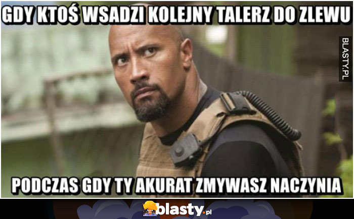 Gdy ktoś wsadzi kolejny talerz do zlewu