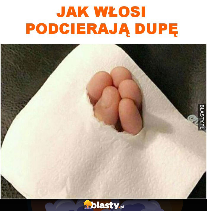 Jak włosi podcierają dupę