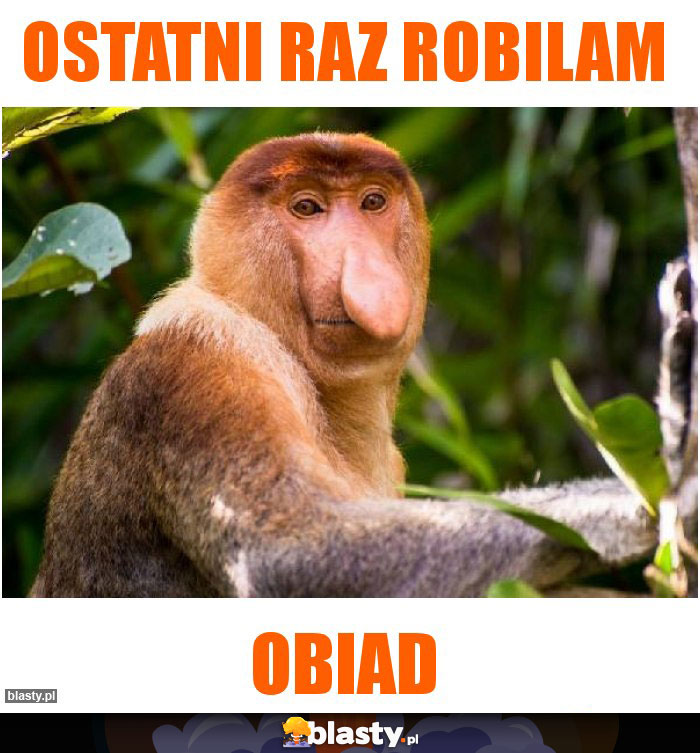 Ostatni raz robilam