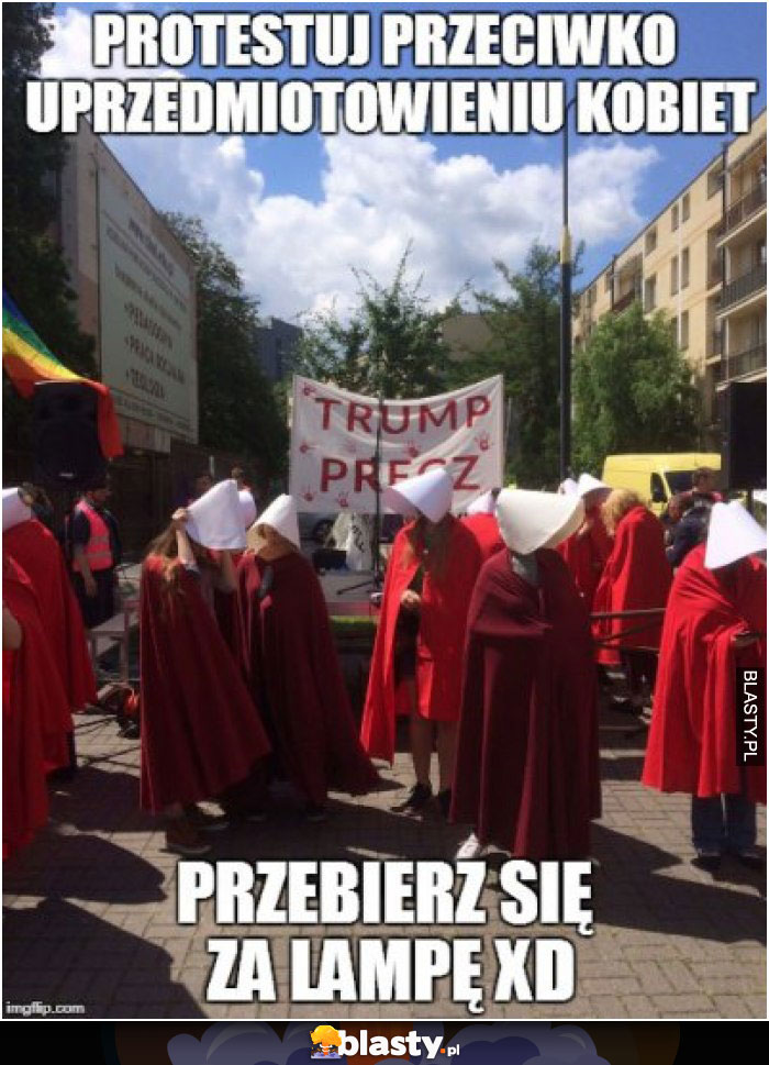 Protest przeciwko uprzedmiotowieniu kobiet