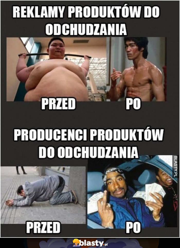 Reklamy produktów do odchudzania