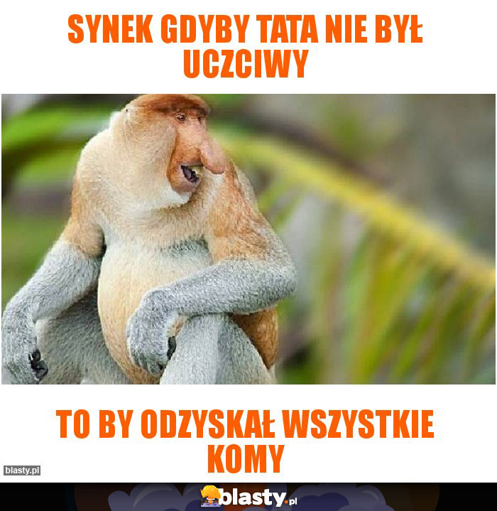 SYNEK GDYBY TATA NIE BYŁ UCZCIWY